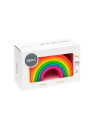 DEN01028,Rainbow, joc montessori de stivuire, 6 piese, neon