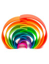 DEN01034,Rainbow, joc montessori de stivuire, 12 buc, neon