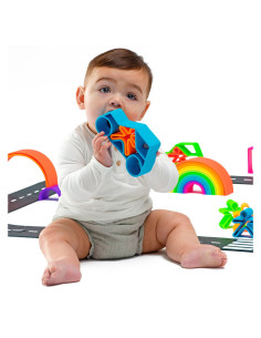 DEN01036,My First Car, joc senzorial, neon colors, Dena 2