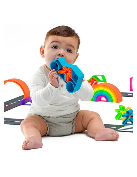 DEN01036,My First Car, joc senzorial, neon colors, Dena DEN01036,My First Car, joc senzorial, neon colors, Dena