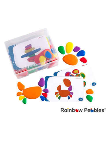EDX-54047,Rainbow Pebbles, set 36 pietricele cu activitati