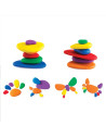 EDX-54047,Rainbow Pebbles, set 36 pietricele cu activitati