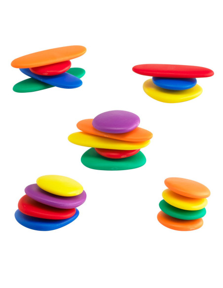 EDX-75154,Junior Rainbow Pebbles, set de activitati cu pietricele