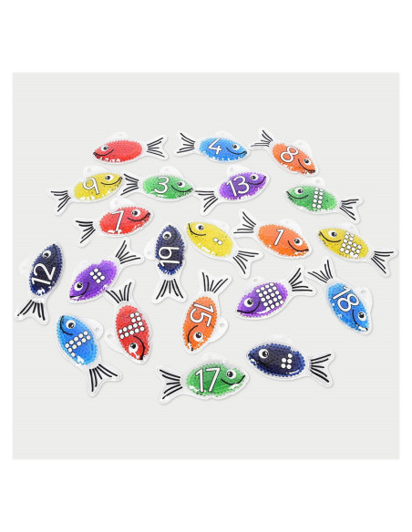 TIK-57011,Rainbow Fish, set pestisori tactili cu gel, TickiT
