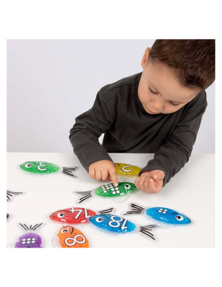 TIK-57011,Rainbow Fish, set pestisori tactili cu gel, TickiT
