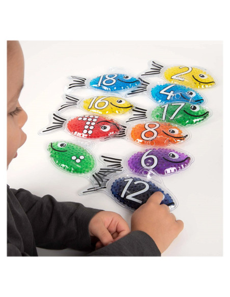 TIK-57011,Rainbow Fish, set pestisori tactili cu gel, TickiT