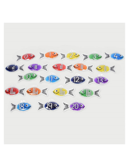 TIK-57011,Rainbow Fish, set pestisori tactili cu gel, TickiT