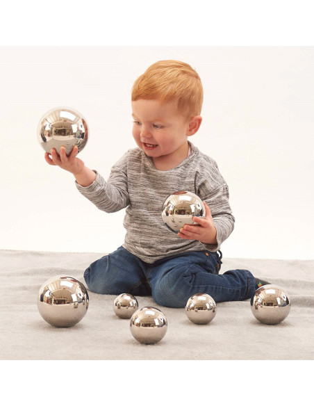 TIK-72205,Bile senzoriale reflectorizante cu sunet, 7 buc., TickiT