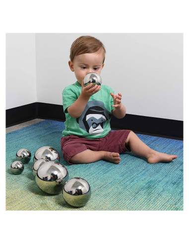 TIK-72205,Bile senzoriale reflectorizante cu sunet, 7 buc., TickiT