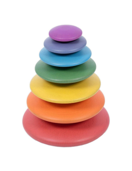 TIK-73422,Rainbow Wooden Buttons, discuri din lemn, TickiT