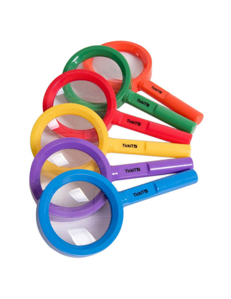 TIK-61096,Magnifiers, set 6 lupe colorate, TickiT