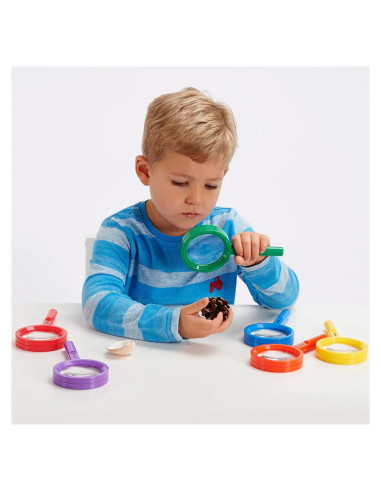 TIK-61096,Magnifiers, set 6 lupe colorate, TickiT