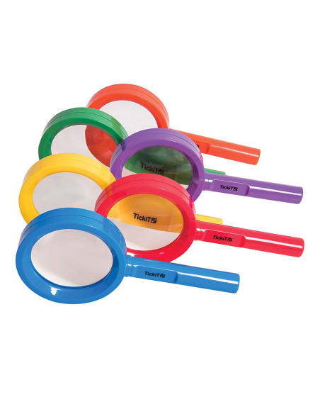 TIK-61096,Magnifiers, set 6 lupe colorate, TickiT