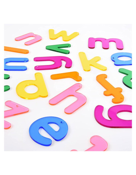 TIK-72419,Rainbow Letters, set litere transparente, 26 buc., TickiT