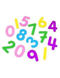 TIK-72421,Rainbow Numbers, set numere transparente, 14 buc., TickiT