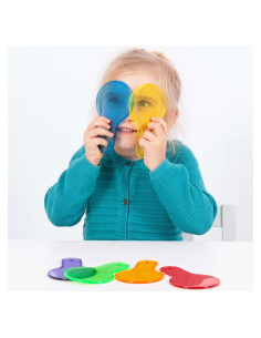 TIK-73109,Set senzorial, 6 palete colorate transparente. TickiT 2