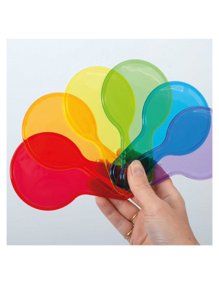 TIK-73109,Set senzorial, 6 palete colorate transparente. TickiT