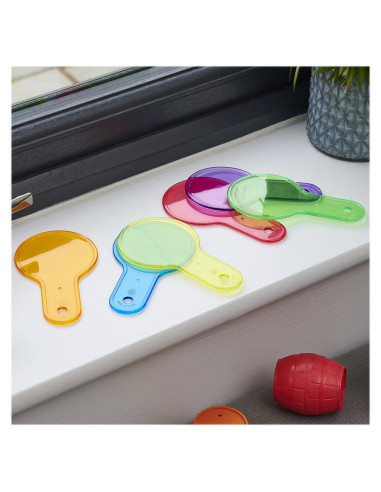 TIK-73109,Set senzorial, 6 palete colorate transparente. TickiT