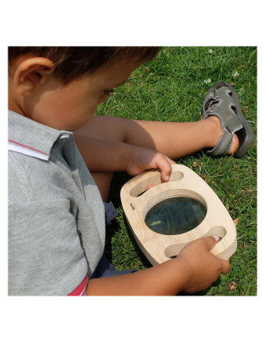 TIK-73363,Lupa jumbo cu manere din lemn, TickiT