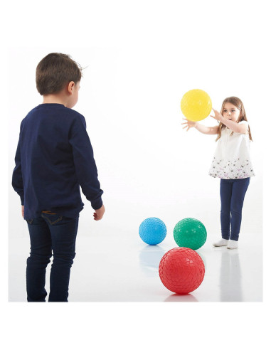 TIK-75041,Mingi senzoriale mari texturate, set 4 buc., TickiT