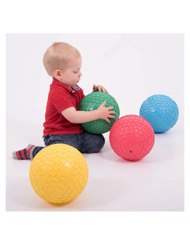 TIK-75041,Mingi senzoriale mari texturate, set 4 buc., TickiT