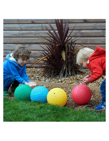 TIK-75041,Mingi senzoriale mari texturate, set 4 buc., TickiT