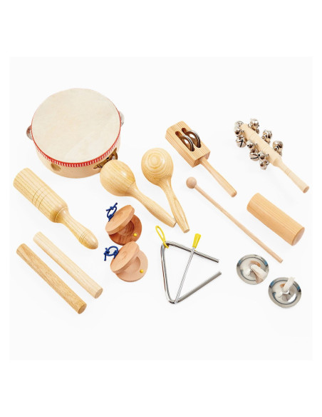 TIK-85101,Percussion Set, 10 instrumente din lemn, TickiT
