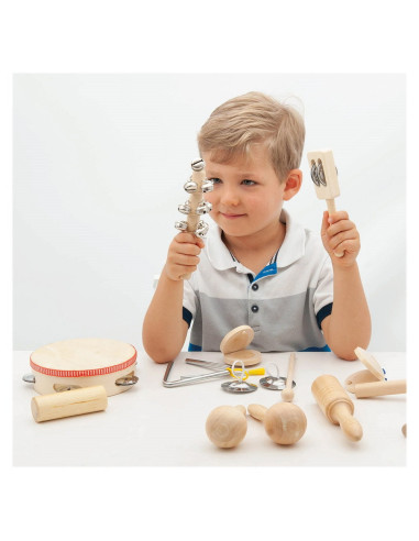 TIK-85101,Percussion Set, 10 instrumente din lemn, TickiT