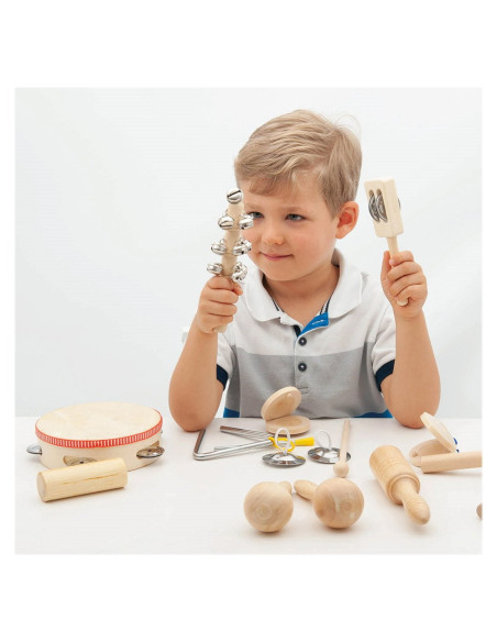 TIK-85101,Percussion Set, 10 instrumente din lemn, TickiT