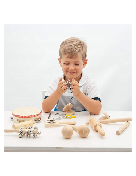 TIK-85101,Percussion Set, 10 instrumente din lemn, TickiT