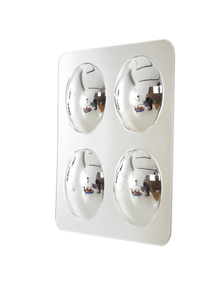 TIK-72406,Oglinda acrilica mare cu 4 cupole convexe, TickiT
