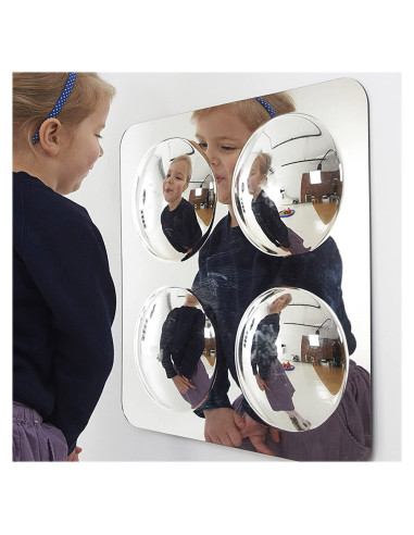 TIK-72406,Oglinda acrilica mare cu 4 cupole convexe, TickiT