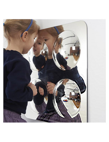 TIK-72406,Oglinda acrilica mare cu 4 cupole convexe, TickiT