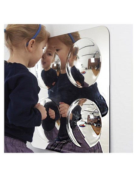 TIK-72406,Oglinda acrilica mare cu 4 cupole convexe, TickiT