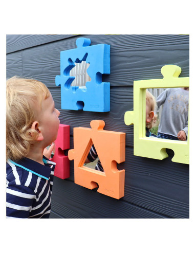 TIK-72083,Puzzle din burete cu oglinzi, 4 piese, TickiT