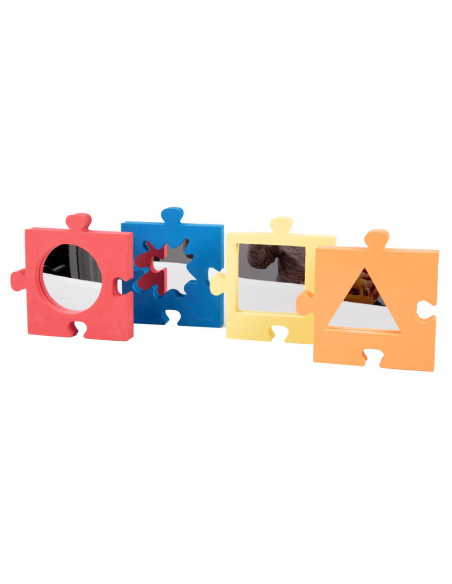 TIK-72083,Puzzle din burete cu oglinzi, 4 piese, TickiT