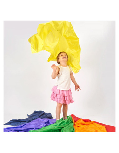 TIK-74065,Rainbow Habutae, set 7 bucati de material colorat, TickiT