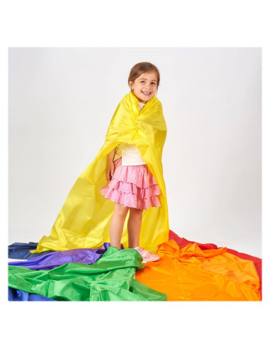 TIK-74065,Rainbow Habutae, set 7 bucati de material colorat, TickiT