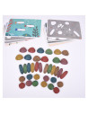 EDX-75152,Junior Rainbow Eco-Pebbles, set de activitati cu pietricele