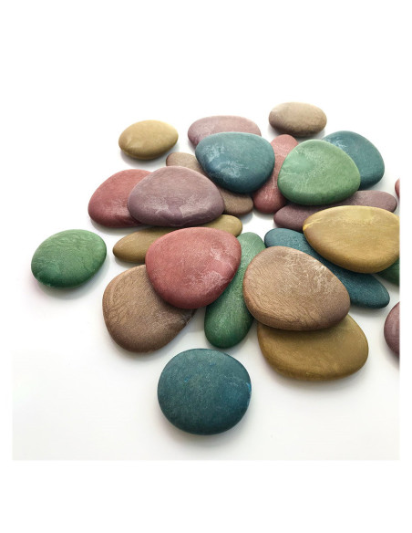 EDX-75152,Junior Rainbow Eco-Pebbles, set de activitati cu pietricele