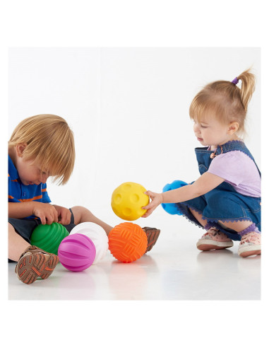 TIK-72448,Mingi tactile mari, set 6 buc., TickiT