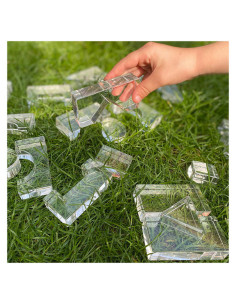 TIK-72610,Clear Crystal, blocuri transparente, 25 buc., TickiT 2