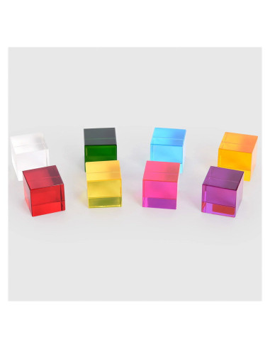 TIK-72608,Perception Cubes, cuburi translucide, 8 piese, TickiT