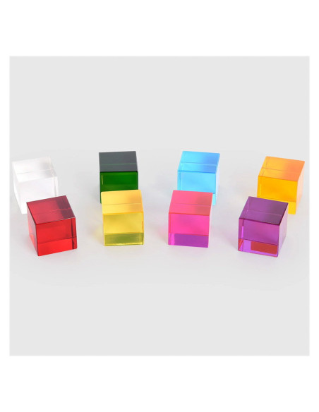 TIK-72608,Perception Cubes, cuburi translucide, 8 piese, TickiT