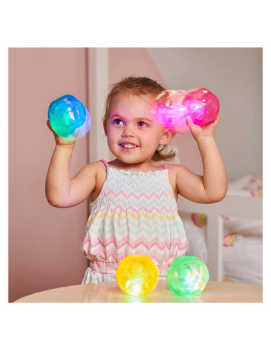 TIK-72209,Mingi senzoriale cu lumini intermitente, 4 buc., TickiT