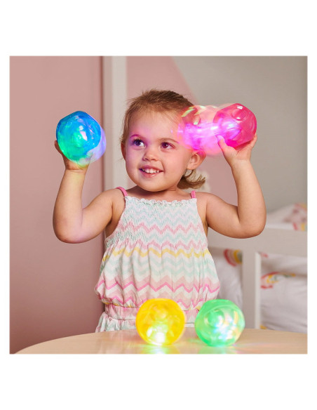 TIK-72209,Mingi senzoriale cu lumini intermitente, 4 buc., TickiT