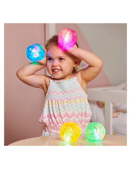 TIK-72209,Mingi senzoriale cu lumini intermitente, 4 buc., TickiT