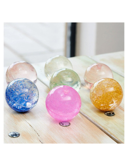 TIK-92098,Mingi senzoriale cu sclipici, 7 buc., TickiT