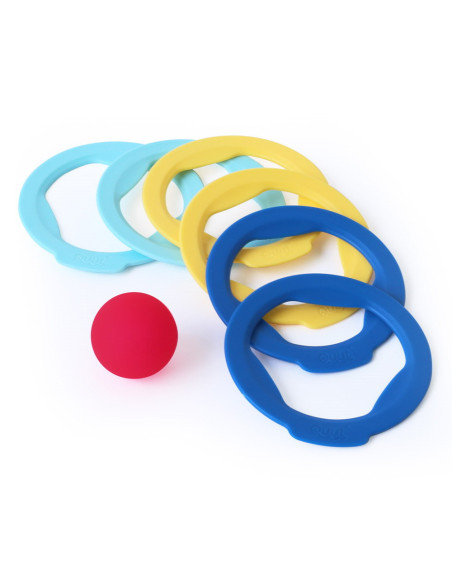 QT171300,Ringo, set 6 inele cu mingiuta, Quut Toys