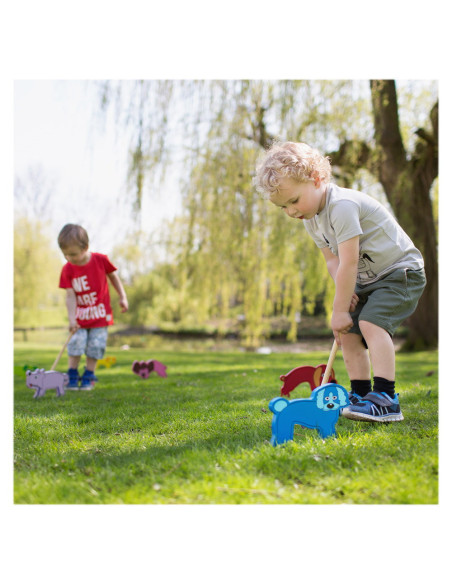 BSGA122,Cricket din lemn, set pentru copii